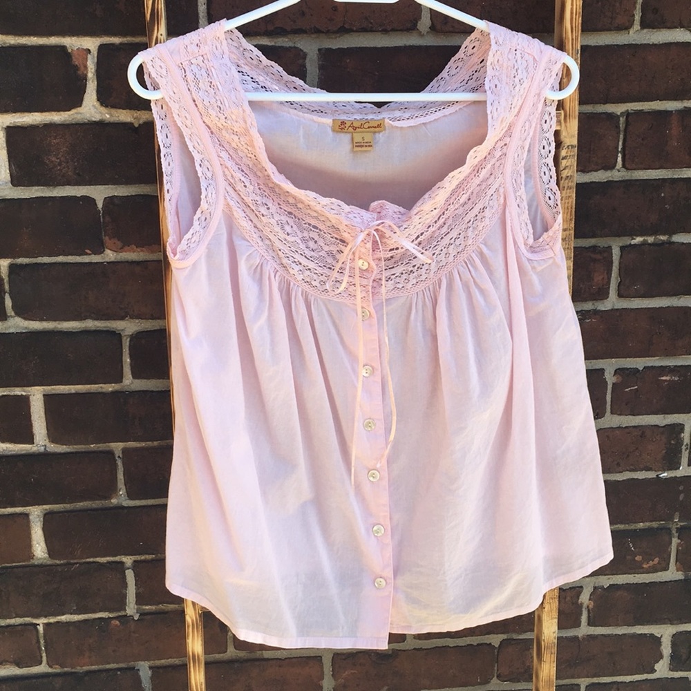 April Cornell Cotton Camisole, pink, small